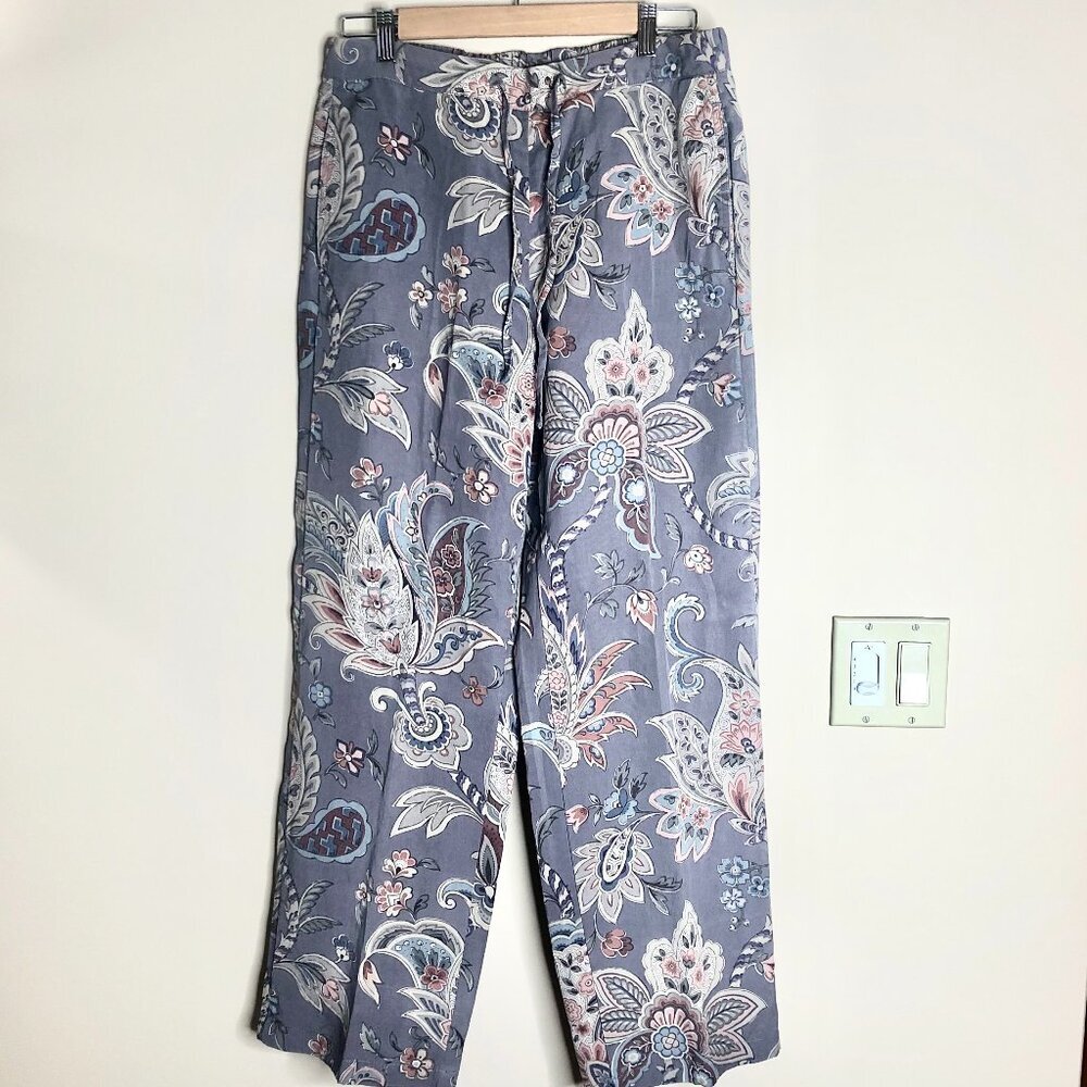 Coldwater Creek Floral-Paisley Pant, Size 10